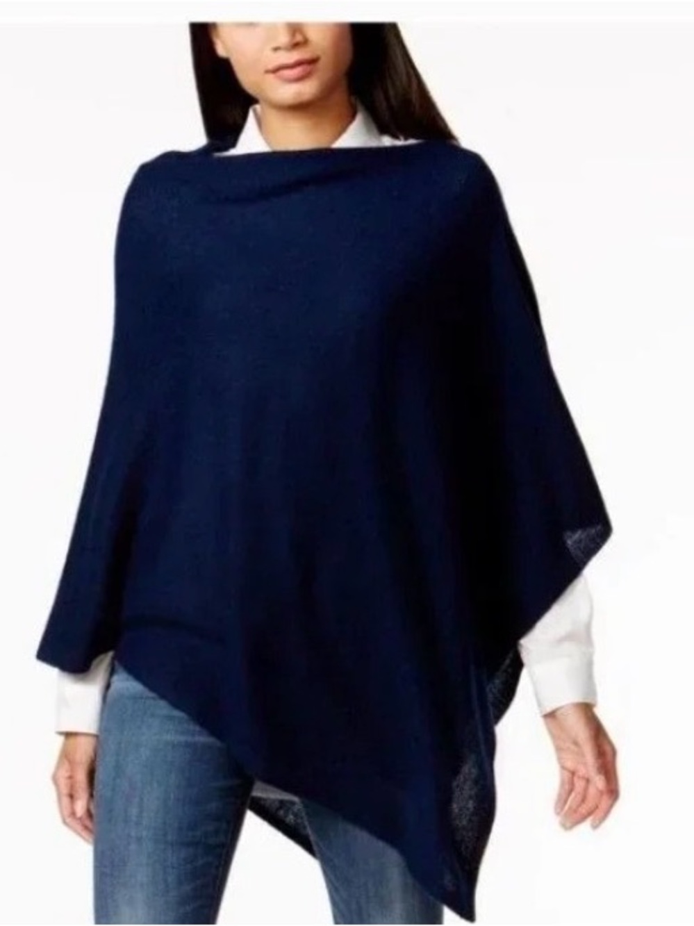 Charter Club Cashmere Gray Poncho